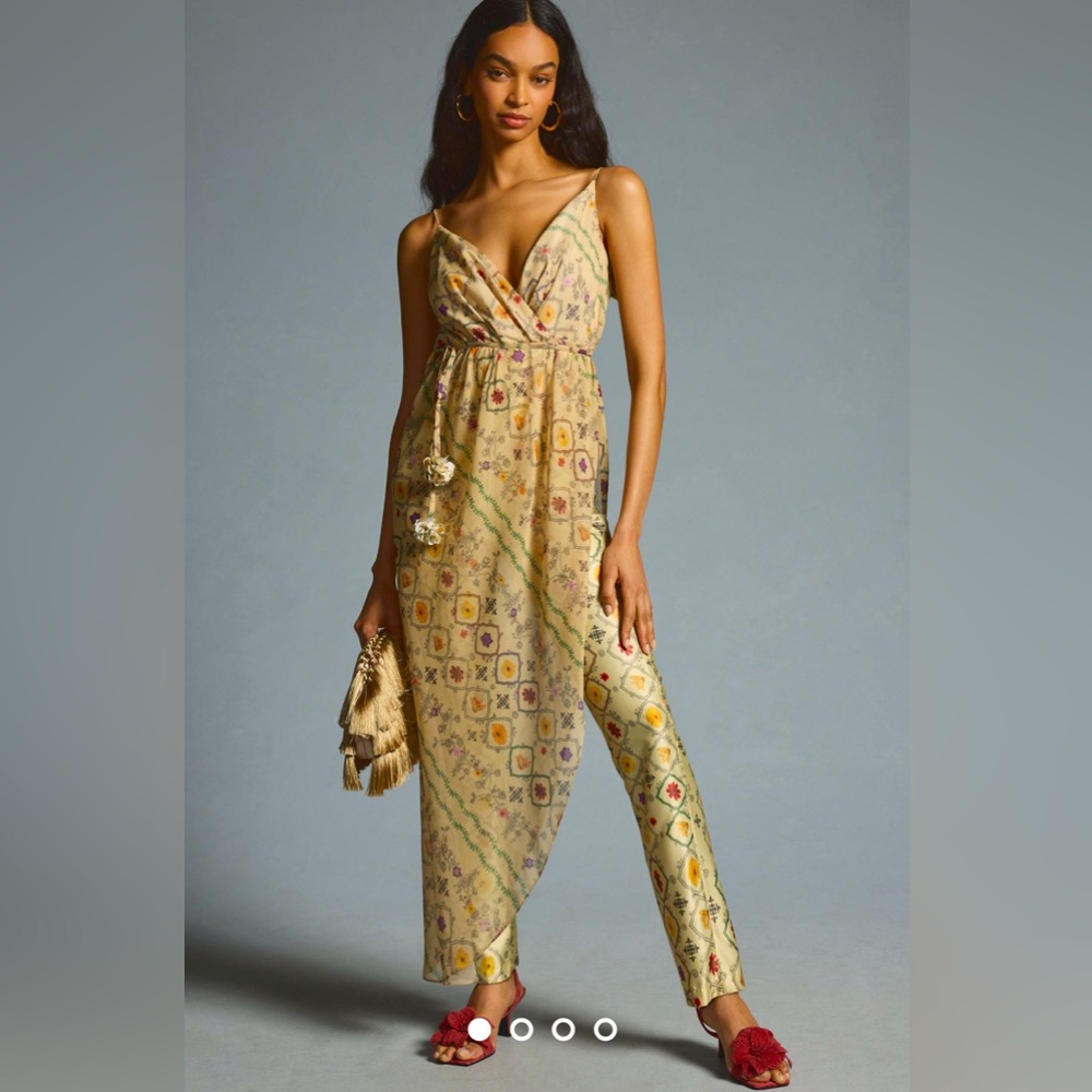 NWT Anthropologie Zunilda Gutierrez Lantana Jumpsuit size S